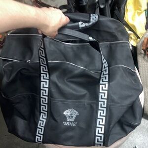 Versace parfume Black Tote Bag